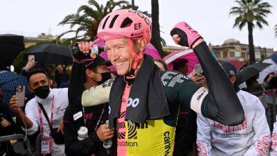 Giro d’Italia 2023: Magnus Cort wins Stage 10 from breakaway, Geraint Thomas survives cold and wet day in pink