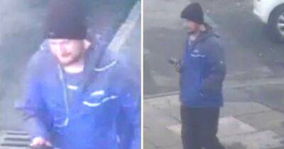 CCTV images show man wanted for 'performing sex act' in front of woman sat in car