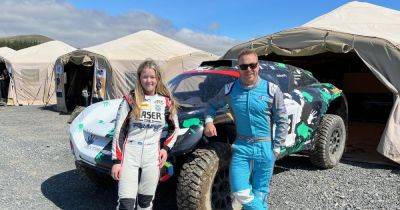 Perth motorsport starlet Chloe Grant teams up and shares day of racing with cycling champion Chris Hoy