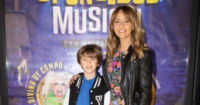 Coronation Street's Samia Longchambon makes serious 'fashion statement' as she poses with rarely-seen son after 'procedure'