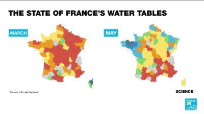 Rainfall improves France's groundwater levels, but many areas still in red - france24.com - France - Spain