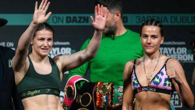 Katie Taylor - Evander Holyfield - Chantelle Cameron - Taylor & Cameron come in at exactly the same weight - rte.ie - Ireland -  Dublin