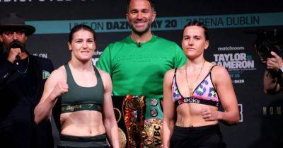 Katie Taylor gears up for ‘biggest night’ of career against Chantelle Cameron