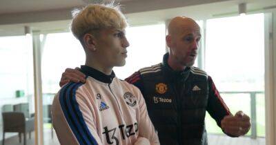 'New start', trophies and the Manchester United way - Erik ten Hag's passionate speech to Alejandro Garnacho and his family