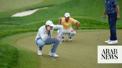 Scheffler, Hovland and Conners share lead at PGA Championship