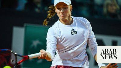 Rybakina to clash with Ukraine’s Kalinina in Rome final