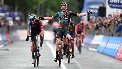 Bruno Armirail takes pink jersey as Nico Denz wins second stage of Giro