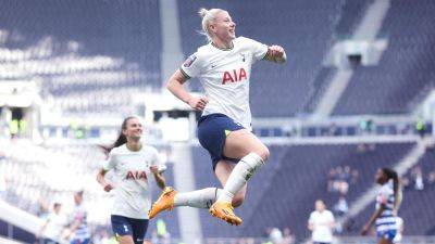 Beth England scores twice as Tottenham secure Women's Super League status with vital home win over bottom-placed Reading