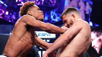 Devin Haney - Undisputed lightweight champ shoves opponent at weigh-in: 'Gonna impose my will on him' - foxnews.com - state Nevada