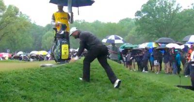 Jon Rahm destroys microphone after PGA Championship shank before cameraman warned 'stop aiming at my face'