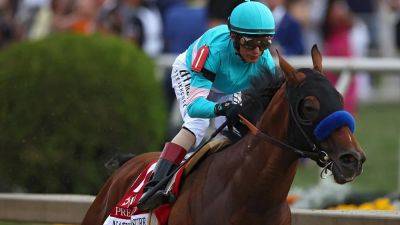 National Treasure, trained by Bob Baffert, wins 148th Preakness Stakes