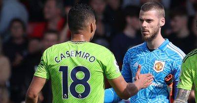 David de Gea makes Casemiro joke after stunning goal for Manchester United vs Bournemouth