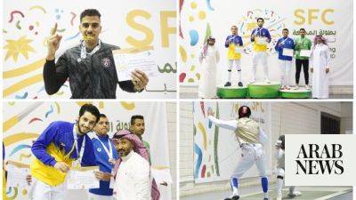 Elena Rybakina - Bob Baffert - Young Saudi fencers secure medals at U-20 fencing championship - arabnews.com - Italy - Saudi Arabia - county Young -  Sport