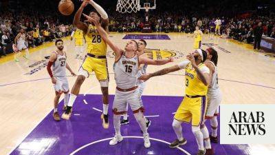 Eddie Howe - Denver Nuggets - Nikola Jokic - Aaron Gordon - Luis Rubiales - Denver Nuggets oust Lakers to reach NBA Finals for first time - arabnews.com - Britain - Spain - Brazil -  Boston - Los Angeles -  Los Angeles -  Man
