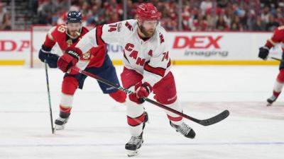 Hurricanes' Jaccob Slavin out of Game 4 with upper-body injury - ESPN