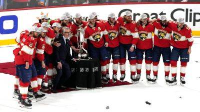 Carolina Hurricanes - Lynne Sladky - Matthew Tkachuk - Stanley Cup - Matthew Tkachuk's goal with 4.6 seconds completes Panthers' sweep over Hurricanes to earn trip to Stanley Cup - foxnews.com - Florida - Jordan