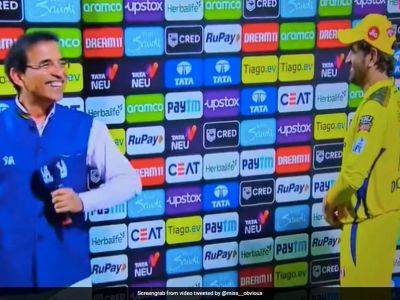 Gujarat Titans - Watch: MS Dhoni Craze Peaks At Chepauk, Delays Thala, Harsha Bhogle's Post-Match Chat - sports.ndtv.com - India -  Chennai