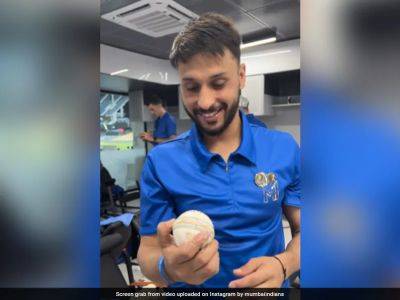 Cameron Green - Jofra Archer - Rohit Sharma - Jasprit Bumrah - Gujarat Titans - Watch: Akash Madhwal's Priceless Reaction On Receiving Match Ball After Five-Wicket Haul In IPL 2023 Eliminator - sports.ndtv.com - India - county Archer - county Kings -  Hyderabad -  Chennai