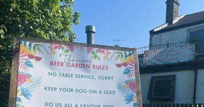 Pub issues brilliant 'beer garden rules' as hottest week of the year approaches