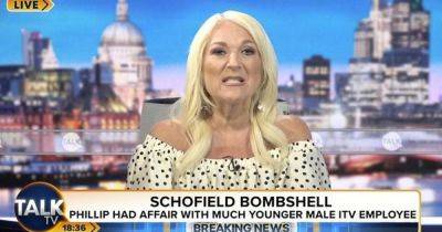 Vanessa Feltz awkwardly reacts live on air to Phillip Schofield news