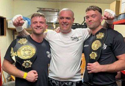 Kickboxer Dan Madden of Whitstable’s S2 Martial Arts Academy wins Kent and Southern Area heavyweight titles in his first boxing bout