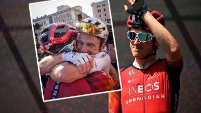 Geraint Thomas after leading out Mark Cavendish to sprint victory at Giro d’Italia - 'Help a brother out!'
