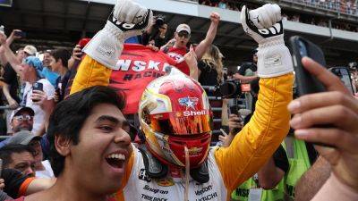 Justin Casterline - Josef Newgarden - Josef Newgarden rushes Indy 500 fans after victory: 'I wanted to celebrate with the people' - foxnews.com -  Indianapolis