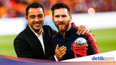 Lionel Messi - Joan Laporta - Xavi Hernandez - Paris Saint-Germain - Xavi Sudah Rayu Messi Agar Balik ke Barca, tapi... - sport.detik.com