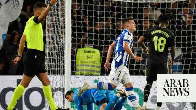 Real Sociedad score 2-0 victory over 10-man Real Madrid