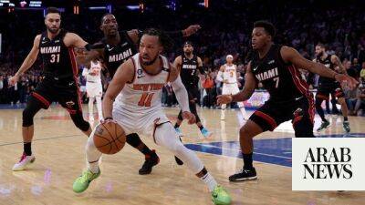 Knicks top Heat 111-105, even Eastern Conference semifinal series