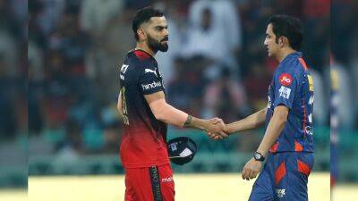 Glenn Maxwell - Virat Kohli - Kyle Mayers - 'No Matter Is Gambhir Or Virat': IPL Spat Inspires UP Police's Creative Message - sports.ndtv.com - India -  Delhi -  Bangalore