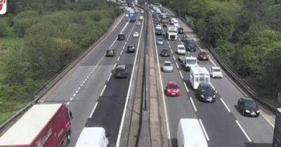 Live updates after mobile crane loses tyre in M4 carriageway causing long queues