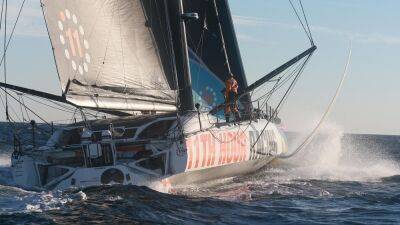 11th Hour Racing Team just clear of Malizia and Biotherm on Leg 4 at The Ocean Race, GUYOT environnement fourth