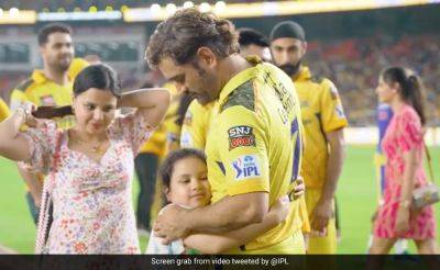 Watch: MS Dhoni, Ziva And More! Emotional Post-Match Scenes Sum Up CSK's IPL Title Triumph