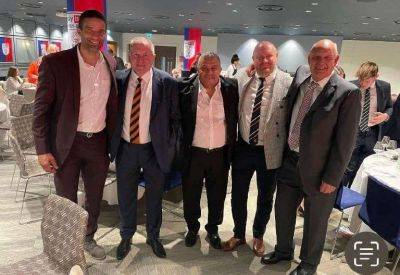 Former Maidstone United trio John Still, Hakan Hayrettin and Terry Harris guests of Luton Town as Hatters reach Premier League with Championship play-off final win at Wembley