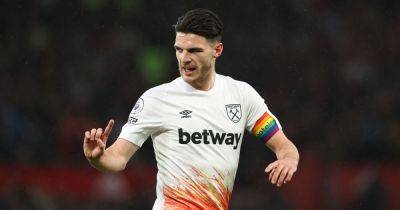 Declan Rice responds to question about his West Ham future amid Manchester United transfer links