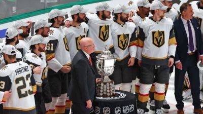 NHL playoffs 2023 - Golden Knights won't touch Western Conference trophy - ESPN