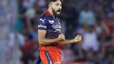 "Mohammed Siraj Is Up There At Top": Australia Pacer Heaps Praise On RCB Teammate