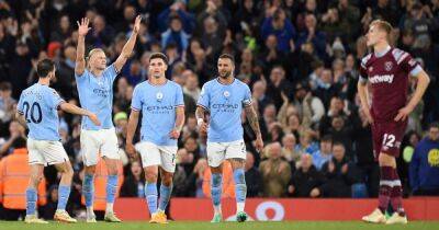 Kevin De-Bruyne - Ilkay Gundogan - Man City ratings vs West Ham as Ake and Grealish help Erling Haaland to break record - manchestereveningnews.co.uk - Manchester -  Man