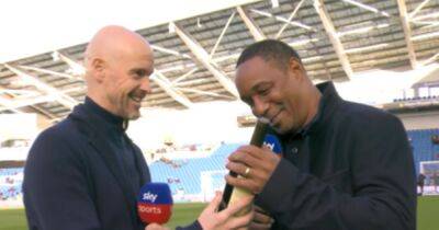 'I owed him one' - why Manchester United boss Erik ten Hag gave Paul Ince a bottle of wine before Brighton game