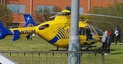Air ambulance scrambled as man left fighting for his life after falling from bridge