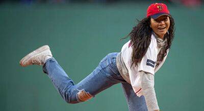 Olivia Pichardo, first female Division I baseball player in history, throws first pitch at Red Sox game