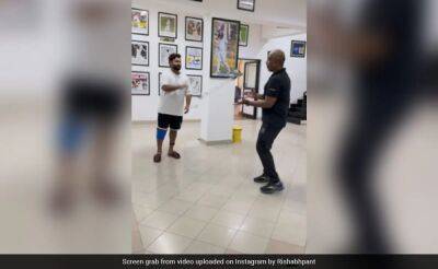 Watch: Rishabh Pant Throws Crutches, Walks On His Own. Suryakumar Yadav's Reaction Viral