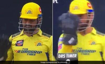 John Cena Shares Picture Of MS Dhoni In Classic "You Can't See Me" Pose