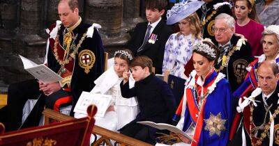 Charles - Cheeky Prince Louis steals the show at King Charles' Coronation - manchestereveningnews.co.uk - Manchester - county Prince George