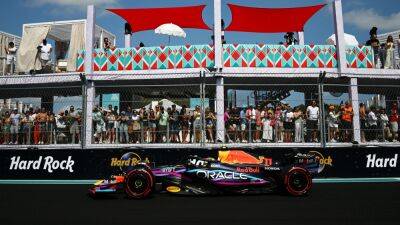 Sergio Perez picks up surprise pole as Mercedes struggle at Miami Grand Prix