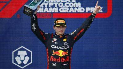 Max Verstappen storms through the field to take win at F1 Miami GP, Red Bull team-mate Sergio Perez second
