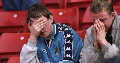Arrests, pitch invasions and 300 fans thrown out - the day Man City were relegated into the third tier