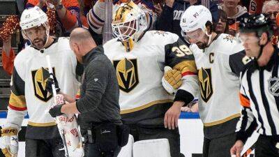 Connor Macdavid - Golden Knights G Brossoit exits Game 3 after save in 1st period - ESPN - espn.com - Usa - Los Angeles