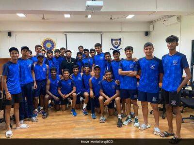 Rishabh Pant Interacts With Under-16 Cricketers At NCA. BCCI Shares Pics